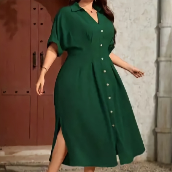 TEMU batwing sleeve dress - Picture 1 of 4